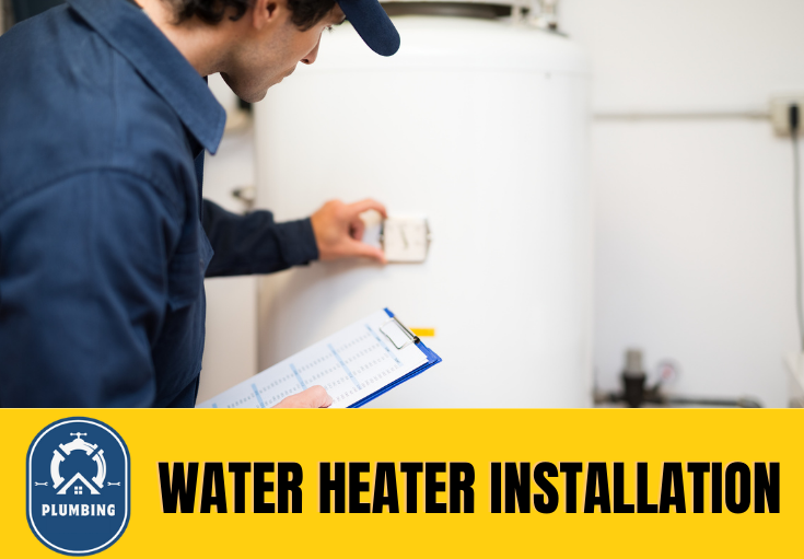 water heater installation Bury